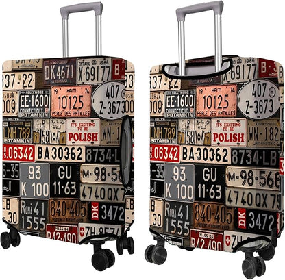 Travel Luggage Cover Suitcase Protector Fits 18-32 Inch Wheel Covers PatternedTravel Related Items Flower Luggage Protector Elastic L