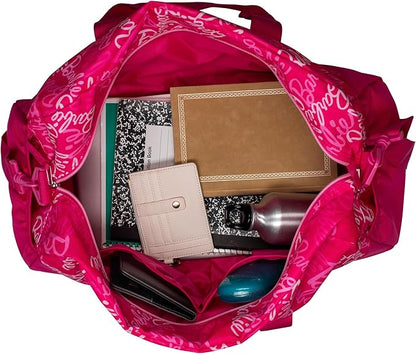 Barbie Duffle Bag, 16 inch Travel Sleepover Weekender Bag for Girls, Purple Dance Bag