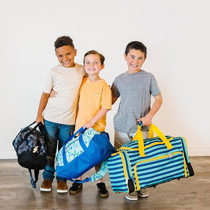 Wildkin Kids Weekender Duffel Bag – Carry-On Size for School, Travel, & Sleepovers
