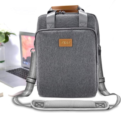 ZINZ Shoulder Strap Universal Bag Strap - 78" Ultra-Thick Padded with Dual Balanced Adjustable Buckles for Briefcase, Travel, Sports, Laptop, Crossbody Bag - Gray Silver
