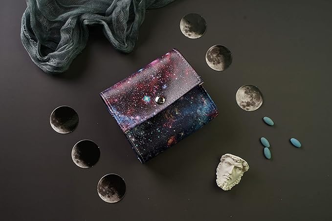 Pill Organizer,LIZIMANDU Weekly Travel Pill Case Box Medication Reminder Daily AM PM, Day Night 7 Compartments,for 4 Times A Day, 7 Days a Week-Includes Leather PU Carrying Case(Star Night)