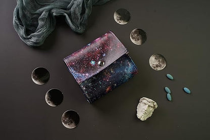 Pill Organizer,LIZIMANDU Weekly Travel Pill Case Box Medication Reminder Daily AM PM, Day Night 7 Compartments,for 4 Times A Day, 7 Days a Week-Includes Leather PU Carrying Case(Star Night)