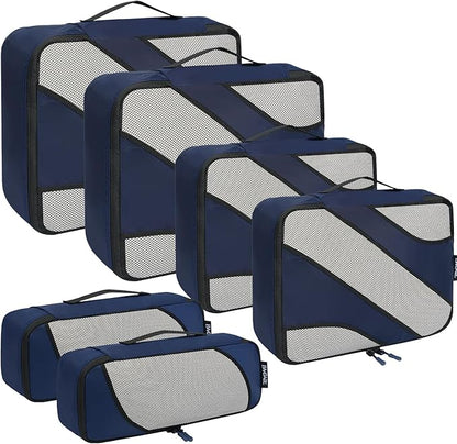 BAGAIL 6 Set Packing Cubes,Travel Luggage Packing Organizers