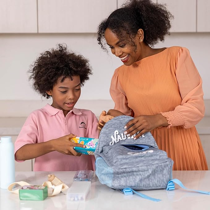 Nautica Kids Luggage - 18" Airline Approved Rolling Hardside Upright Carry-on Suitcase Set with Wheels (Polar Voyage | 5pc Travel Set)