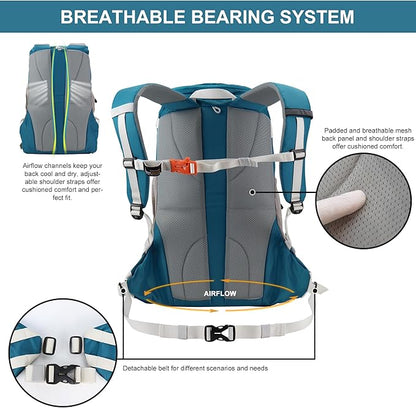 MOUNTAINTOP Hiking Backpack 35L Travel Backpack Lightweight Daypack for Men&Women Outdoor Camping