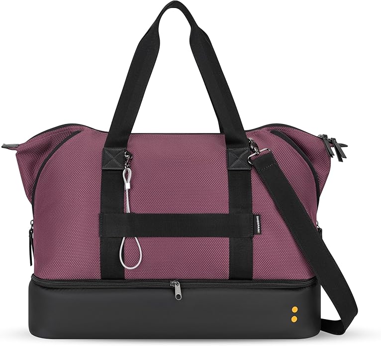 Sherpani Boston, Anti Theft Weekender Bags, Travel Duffel Bag, Carry On Tote Bag with Removable Shoe Bottom Compartment