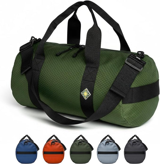 Diamond Ripstop Duffle Bags, Ultra Tough & Tear Resistant, Reinforced Stitching, Weatherproof, Packable Foldable Duffle Bag for Traveling