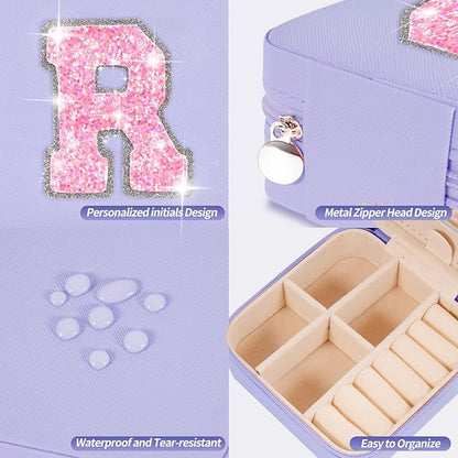 Personalized Birthday Gifts for Wife Women - Jewelry Case, Cute Jewelry Box - Lavender,R