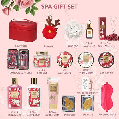 36Pcs Christmas Gifts for Women - Luxury Bath and Body Gift Set Spa Gift Set for Women Beauty Care Kit | Gift for Valentine's, Birthday, Mothers Day Gifts for Her Wife Pampering Kit Perfect for Travel