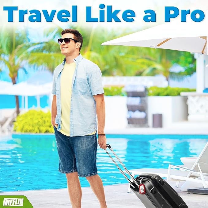 Mifflin-USA - Luggage Tags - Red, 50 PK - Bag Tag for Baggage - Suitcase Accessory Bulk