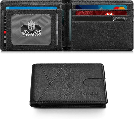Zitahli Wallet for Men Slim 11 Credit Card Holder RFID Blocking Small Men's Wallet Bifold Minimalist Front Pocket With Mens Gifts Box