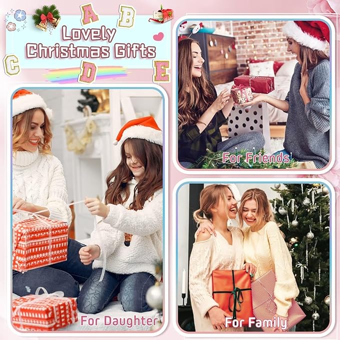 TOPEAST Preppy Bag, Monogrammed Makeup Bags with Zipper, Cute Makeup Pouch, Initial Birthday Gifts Bag for Daughter Friends Sister, Preppy Things for Girls (White H)