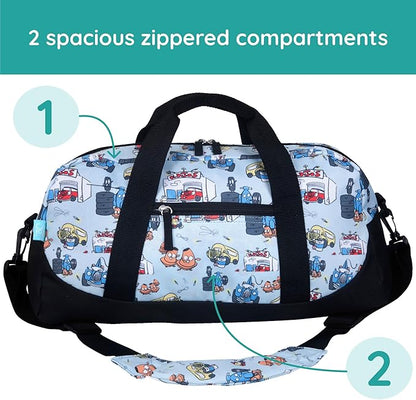 JumpOff Jo by Wildkin Overnighter Duffel Bag – Lightweight Travel Bag for Kids - Jo's Garage