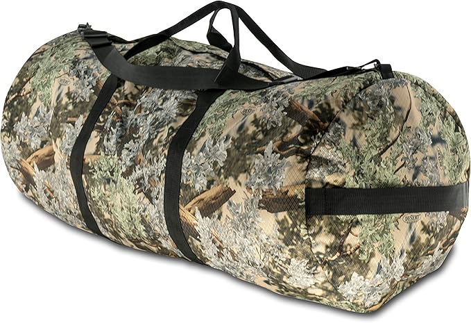 Diamond Ripstop Duffle Bags, Ultra Tough & Tear Resistant, Reinforced Stitching, Weatherproof, Packable Foldable Duffle Bag for Traveling