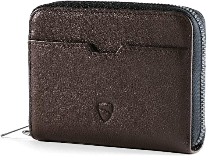 Vaultskin Mayfair Premier Leather Zip Wallet - Ultimate RFID Safety, Streamlined for Style & Functionality for Men and Women
