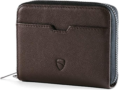 Vaultskin Mayfair Premier Leather Zip Wallet - Ultimate RFID Safety, Streamlined for Style & Functionality for Men and Women