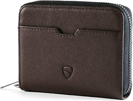 Vaultskin Mayfair Premier Leather Zip Wallet - Ultimate RFID Safety, Streamlined for Style & Functionality for Men and Women