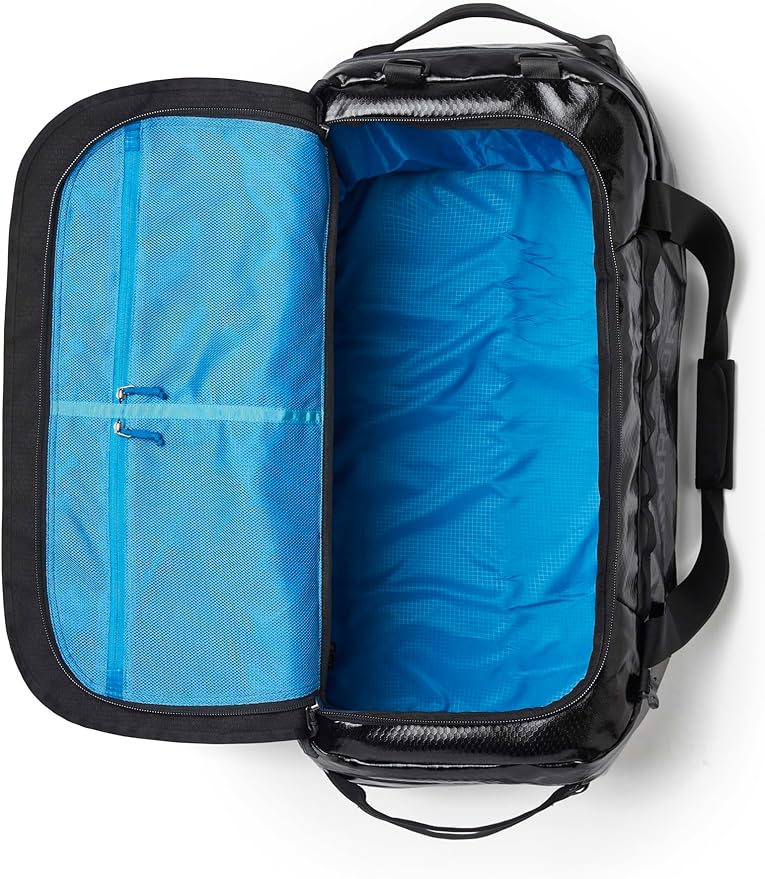 Gregory Alpaca 100L Water-Resistant Travel/Gear Organization Duffel Bag with included Packing Cube, Obsidian Black