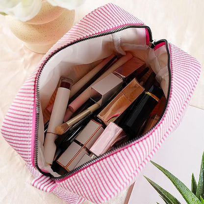 callie Personalized Makeup Bag - Custom Name & Birth Flower, Cosmetic Organizer Make Up Bag with Zipper, Birthday Christmas Travel Gifts for Women