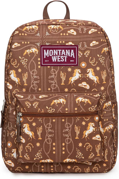 Montana West Backpack for Women Men 2 PCS Lightweight College Bookbags Casual Daypack Backpacks for Commute & Travel