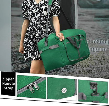 Felipe Varela Duffle Bag with Shoes Compartment and Adjustable Strap,Foldable Travel Duffel Bags for Men Women,Waterproof Duffel Bags