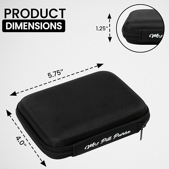 Day and Night Pill Organizer 14 Mini Pill Bags Color Coded, Pre-Labeled Days of The Week, Travel AM PM Pill Organizer 7 Day 2 Times A Day Small Med Wallet Recommend Two if Lots of Pills