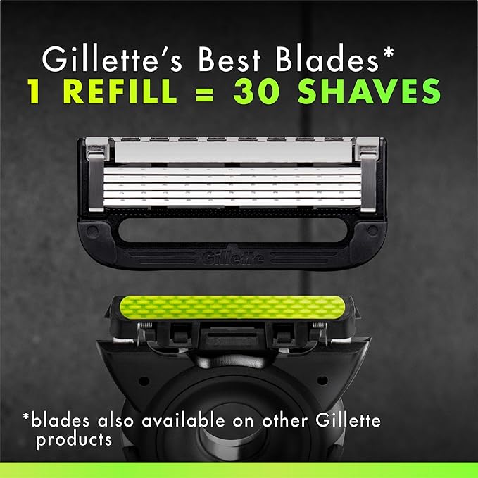 GilletteLabs With Exfoliating Bar Shaving Razor For Men, 1 Handle, 3 Blade Refills, Includes Travel Case for Convenient Storage On The Go, Holiday Gifts for Men