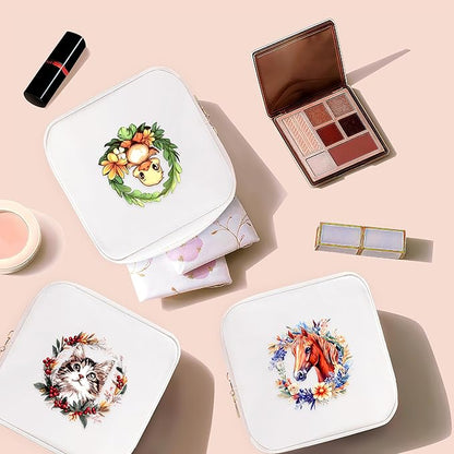 Duck Mini Makeup Bag, Duck Gift For Women Girls, Cute Portable Zipper Pouch Cosmetic Bag For Teen Girls Kids, Small Storage Bag For Sanitary Pad, Period napkin bag!