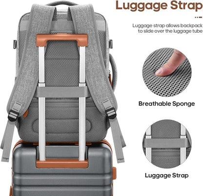 UKEIN Luggage Sets 3 Piece, PC Hardside LargeLuggage 28 Inch With Spinner Wheels with TSA Lock, Checked Suitcase Set With Travel Backpack for Men (Grey, 3 piece set (28inch))