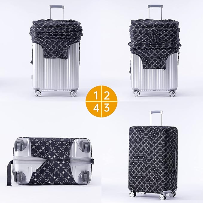 TRAVELKIN more than travel Luggage Covers For Suitcase Tsa Approved,Suitcase Cover Protector Fit 18-32 Inch Luggage