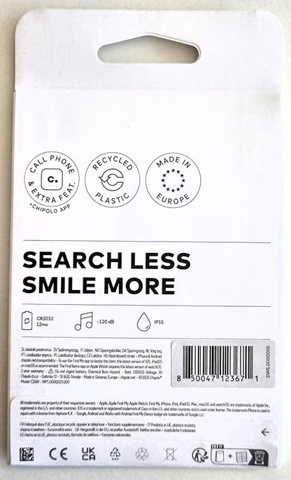 Chipolo POP Tracker Tag - Colorful, Compatible, Loud Bluetooth Tracker with Call Your Phone & Out of Range Alert, Works with Apple Find My or Google's Find My Device (Green)