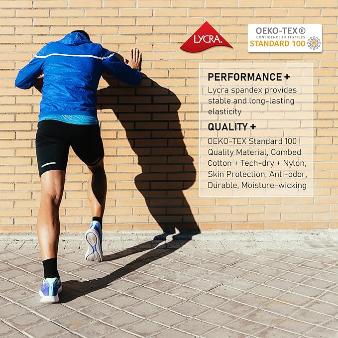 CWVLC Cushioned Compression Sport Quarter Socks for Men Women Youth