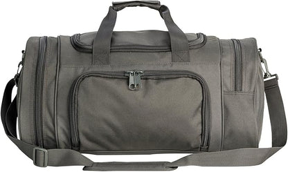 Military Tactical Outdoor Gym Bag Small Duffel Bag with Shoes Compartment for Sports Travel Camping Hunting (A-Grey)