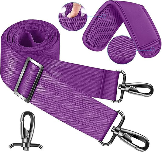 ZINZ 60 Inch Shoulder Strap with Removable Ultra-Thick Pad, Adjustable Buckles Shoulder Crossbody Strap for Luggage Bag