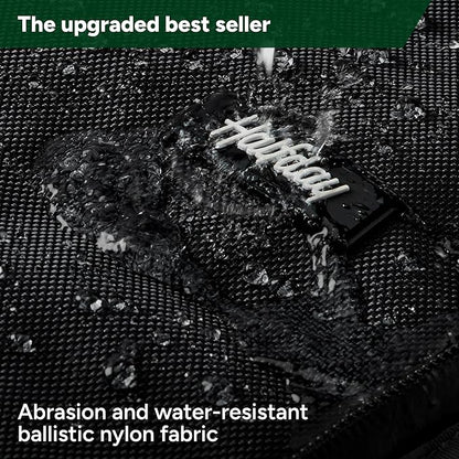 Halfday Convertible 2-in-1 Premium Garment Duffel Weekender Bag 45L | Wrinkle-Free Travel, Hanging Suit Compartment, Shoe Pockets, Trolley Sleeve. Balistic Nylon Carry-On, Jet