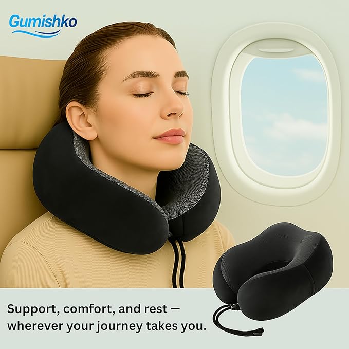 Travel Neck Pillow (Black)