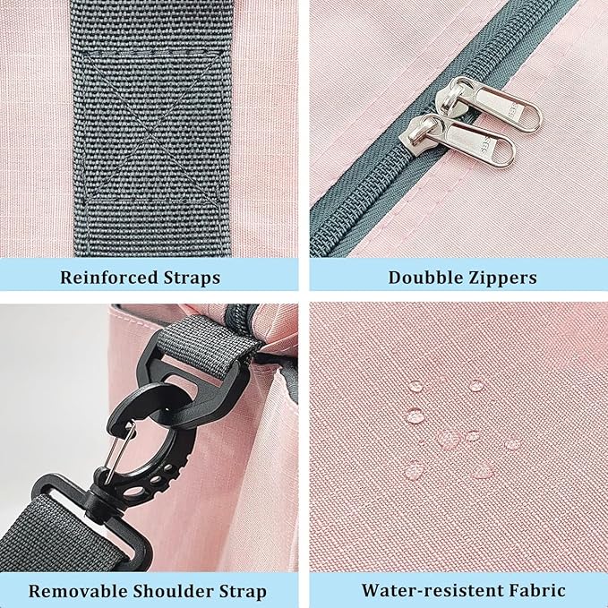 For Spirit Airlines Personal Item Bag 18x14x8 with Wet Pocket Foldable Travel Duffel Bag Underseat Carry on for Men & Women