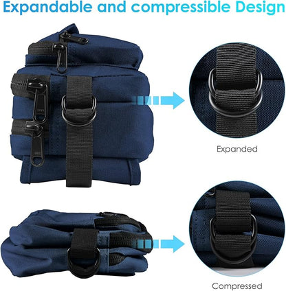 AGPTEK Fanny Pack for Women Men, RFID Large Capacity Waist Wallet Bag, Adjustable & Waterproof Bum Belt Pouch for Travel, Running, Shopping, Hiking, Dog Walking, Cycling, Climbing