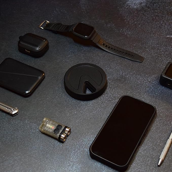 Travel RX Pill Case by Type Two Labs – Weekly 7 Day Pill Box, Compact Magnetic Pill Organizer for Purses or Pockets, Rugged Daily Caddy Holds Vitamins, Supplements, Medication. (Stealthy Black)