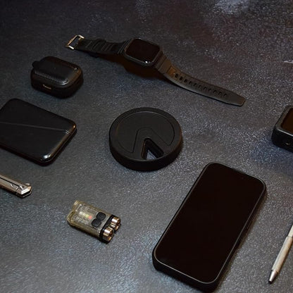 Travel RX Pill Case by Type Two Labs – Weekly 7 Day Pill Box, Compact Magnetic Pill Organizer for Purses or Pockets, Rugged Daily Caddy Holds Vitamins, Supplements, Medication. (Stealthy Black)