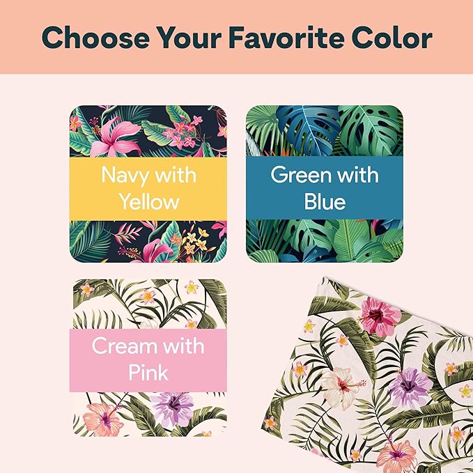 Ships Next Day - Personalized Beach Towel for Kids & Adults - Printed in USA - Custom Towels with Picture and Text - Quick Dry Pool Towels - Cotton/Poly Blend - 30" x 60" - Tropical Hawaiian