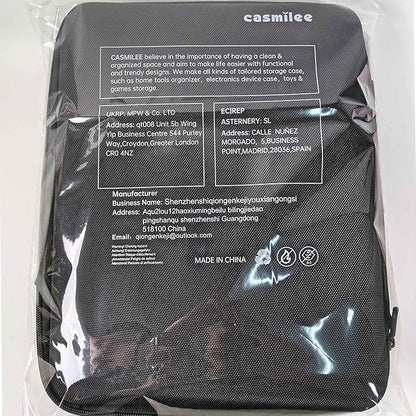 Headphone Case for Skullcandy Crusher/Hesh/Evo Wireless Over-Ear Bluetooth Earphones, for Beats Studio Pro/ 3/Solo 4/3/2 Headphones and More Noise Cancelling Foldable Headset - Hard Box Only - Black