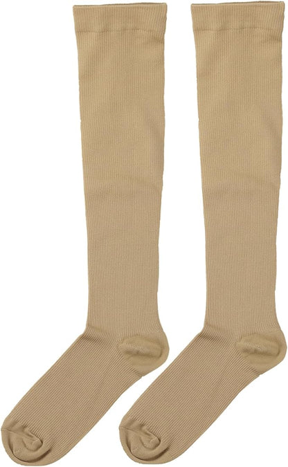 Bestjybt 3 Pairs Compression Socks for Women & Men Circulation 15-20 mmHg Support Socks for Athletic Running Cycling