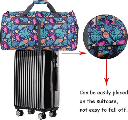 Woogwin Travel Duffel Bag Large Foldable Waterproof Overnight Bag for Beach Swim Bags Pool Sports Gym