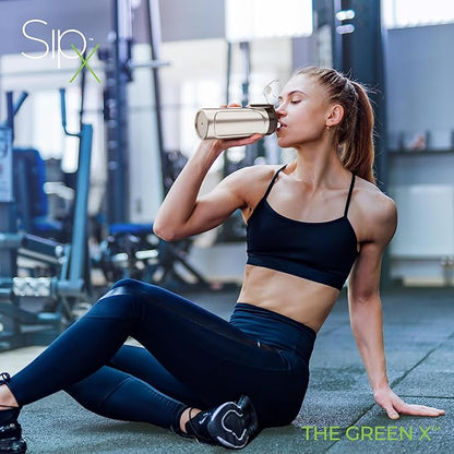 SipX™ Triple-Insulated Stainless Steel Water Bottle - 18oz. With Straw Lid, Reusable Insulated Water Bottle Keeps Cold For 12 Hours, Metal Water Bottle Made Of Sustainable Material For Hiking & Biking