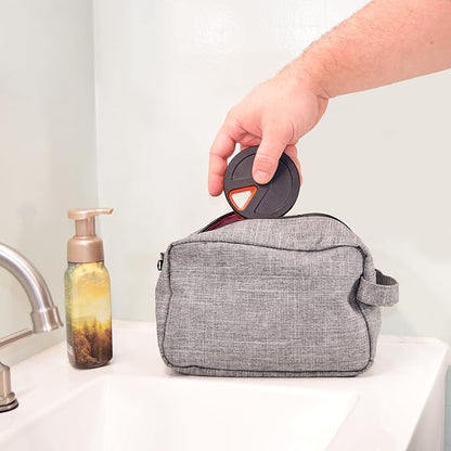 Travel RX Pill Case by Type Two Labs – Weekly 7 Day Pill Box, Compact Magnetic Pill Organizer for Purses or Pockets, Rugged Daily Caddy Holds Vitamins, Supplements, Medication. (Hazard Orange)