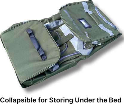 Olympia U.S.A. 29 inch Jumbo Size 8 Pockets Wheeled Rolling Duffel Bag Water Resistant Luggage Lightweight Travel Suitcase with Retractable Handle