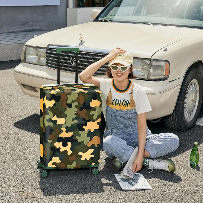 ANNA QUEEN Travel Luggage Cover Suitcase Protector Suitcase Cover Anti-Scratch,Stretchable Bag Cover Washable Durable Polyester