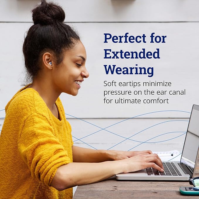 ZQuiet, Earplugs, Noise Reduction Earplugs for Sleep, Work, Concerts & Travel, Includes 2 Sizes, Premium Gift Box & Storage Case