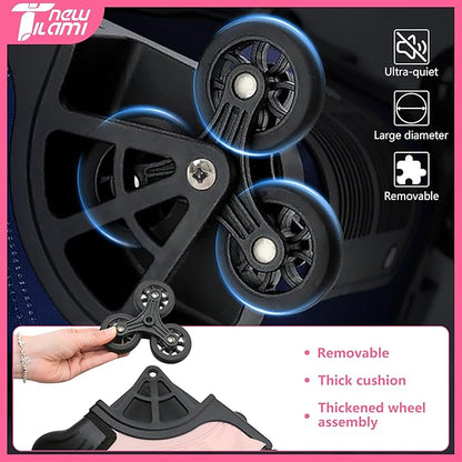 NEW TILAMI 16 Inches Rolling Backpack for Kids Adjustable Laptop Luggage with Wheels for Girl Boy School Travel Camping Boys Rolling Backpack Rainbow Unicorn